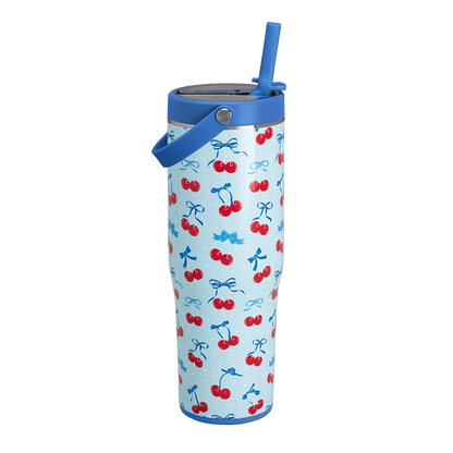 Swig Patterned To-Go Tumbler 30 oz Cherry Pop 