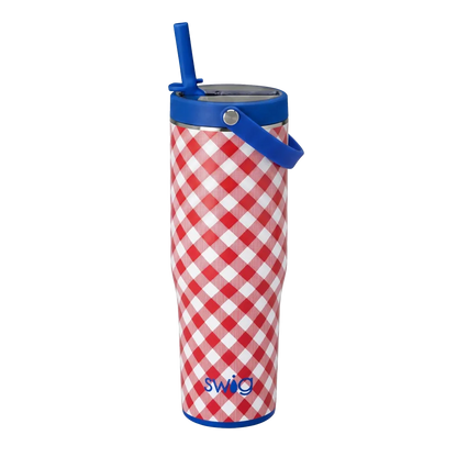 Swig Patterned To-Go Tumbler 30 oz Patriotic Picnic 