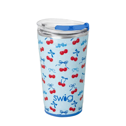 Swig Patterned Party Cup 24 oz Cherry Pop 