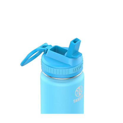 Takeya Actives Kids Water Bottle With Straw Lid 14 oz Atlantic 