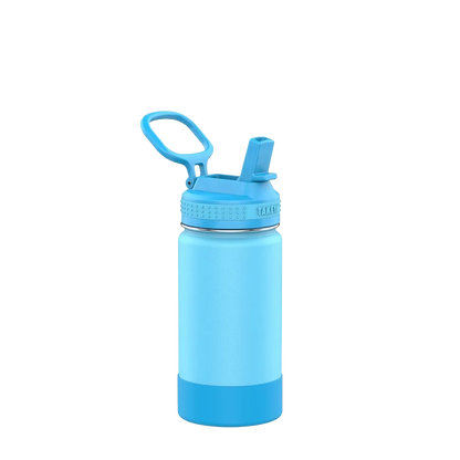 Takeya Actives Kids Water Bottle With Straw Lid 14 oz Atlantic 