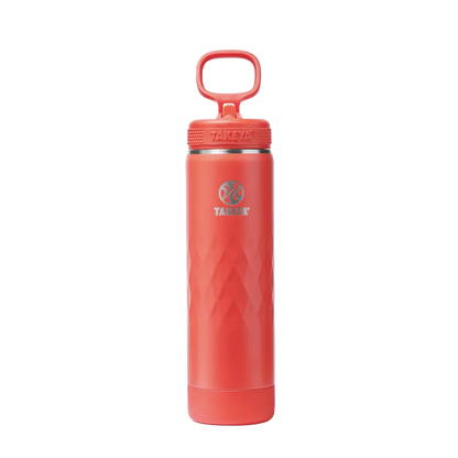 Takeya Sport Water Bottle with Straw Lid 22 oz Crimson 