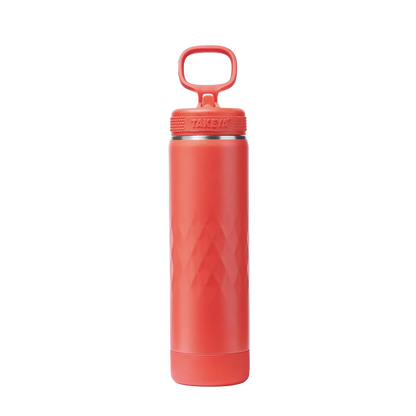 Takeya Sport Water Bottle with Straw Lid 22 oz Crimson 