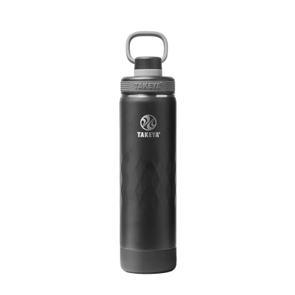 Takeya Sport Water Bottle with Spout Lid 22 oz Obsidian Black 
