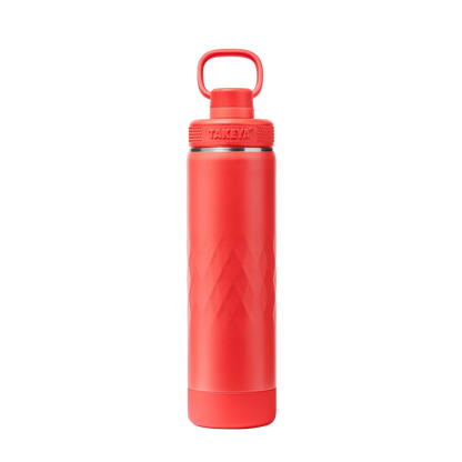Takeya Sport Water Bottle with Spout Lid 22 oz Crimson 