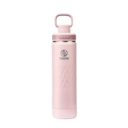 Takeya Sport Water Bottle with Spout Lid 22 oz Peony 