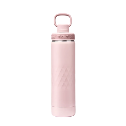 Takeya Sport Water Bottle with Spout Lid 22 oz Peony 