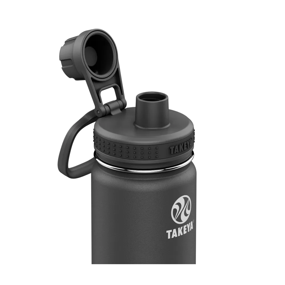 Takeya Actives Water Bottle Spout Lid 24 oz Onyx 