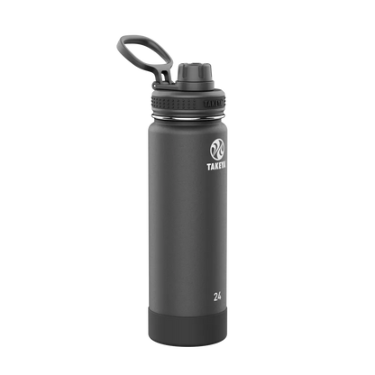 Takeya Actives Water Bottle Spout Lid 24 oz Onyx 