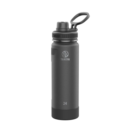 Takeya Actives Water Bottle Spout Lid 24 oz Onyx 