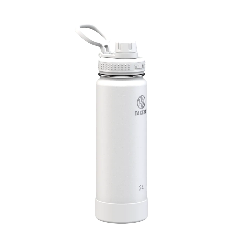 Takeya Actives Water Bottle Spout Lid 24 oz Arctic 