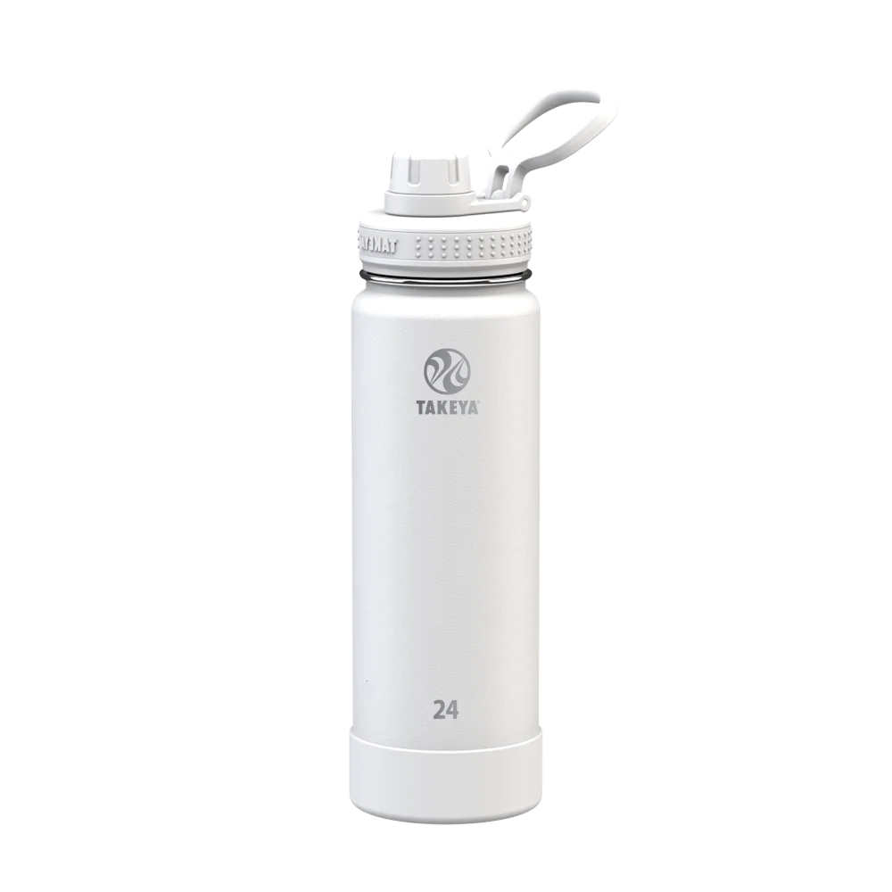 Takeya Actives Water Bottle Spout Lid 24 oz Arctic 