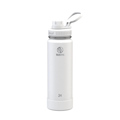 Takeya Actives Water Bottle Spout Lid 24 oz Arctic 