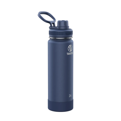 Takeya Actives Water Bottle Spout Lid 24 oz Midnight 