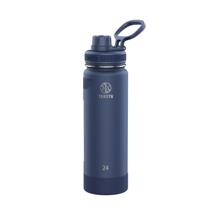 Takeya Actives Water Bottle Spout Lid 24 oz Midnight 