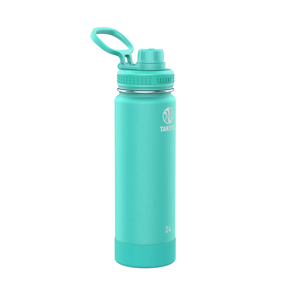Takeya Actives Water Bottle Spout Lid 24 oz Teal 