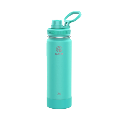 Takeya Actives Water Bottle Spout Lid 24 oz Teal 