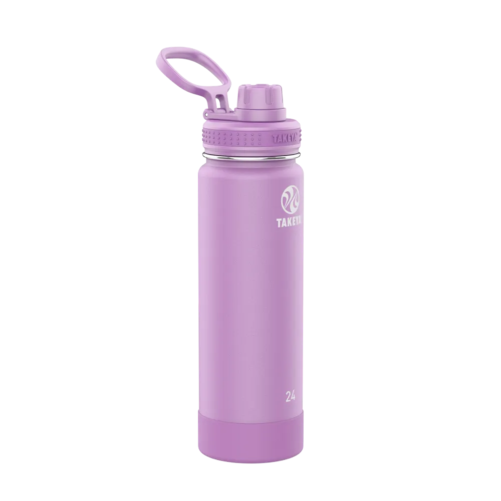 Takeya Actives Water Bottle Spout Lid 24 oz Lilac 