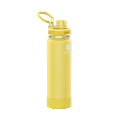 Takeya Actives Water Bottle Spout Lid 24 oz Canary 