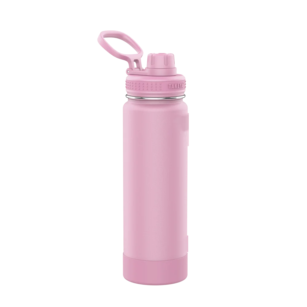 Takeya Actives Water Bottle Spout Lid 24 oz Pink Lavender 