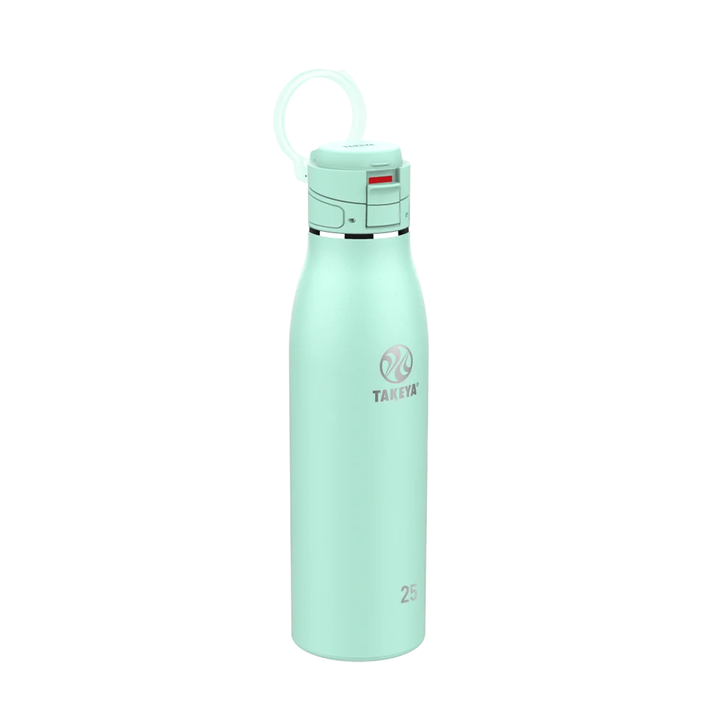 Takeya Traveler Mug With FlipLock Lid 25 oz Aqua 