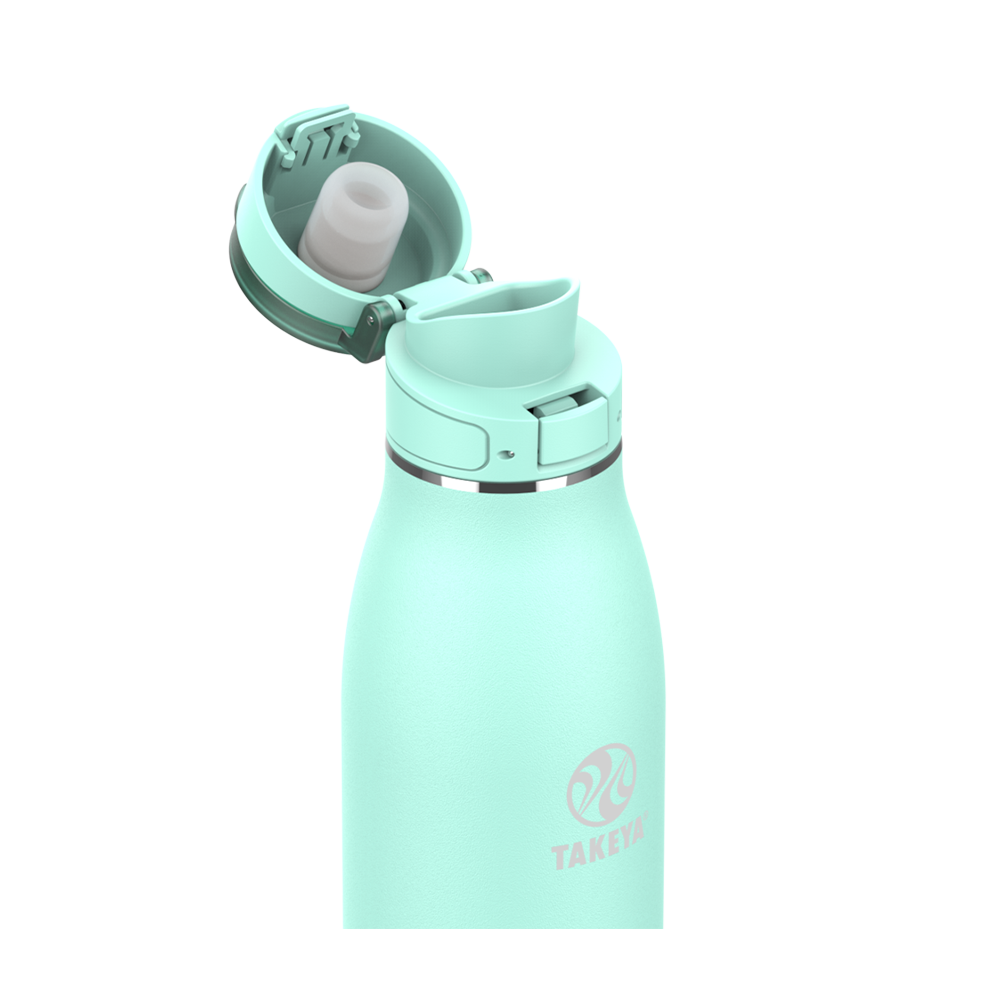 Takeya Traveler Mug With FlipLock Lid 25 oz Aqua 