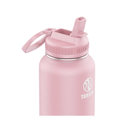 Takeya Actives Water Bottle Straw Lid 32 oz Blush 