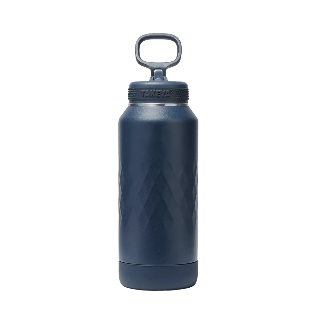 Takeya Sport Water Bottle with Straw Lid 32 oz Indigo 