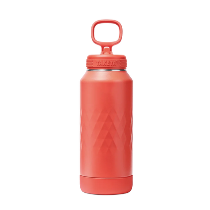 Takeya Sport Water Bottle with Straw Lid 32 oz Crimson 