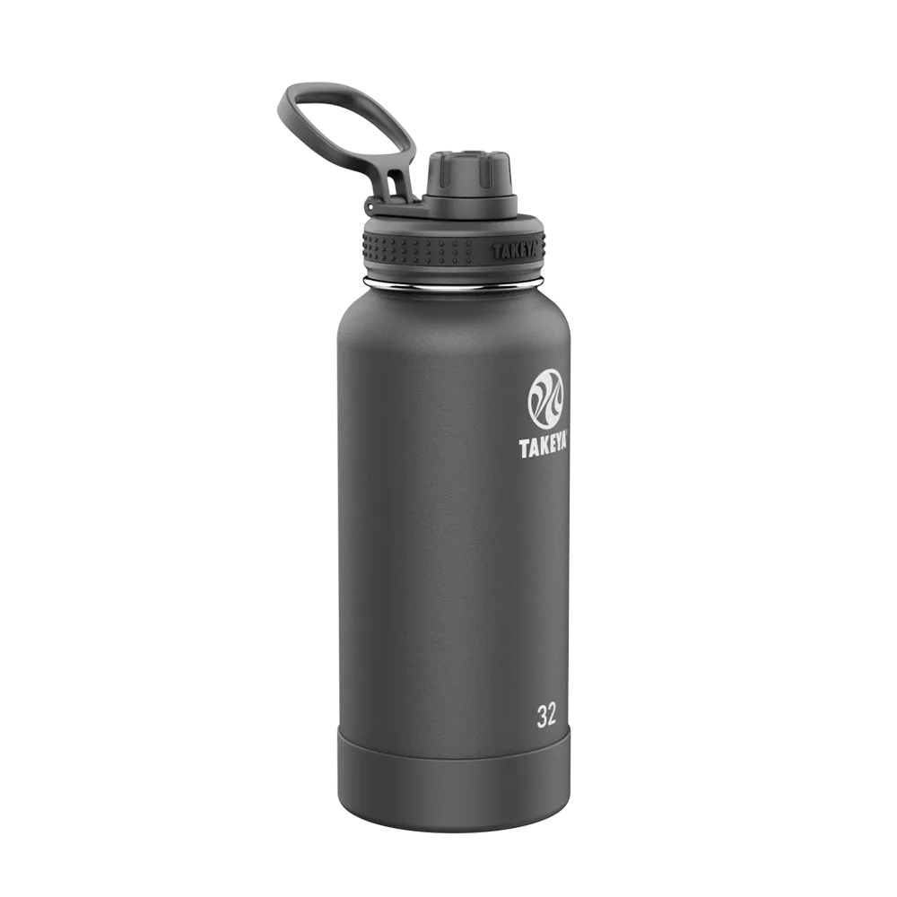 Takeya Actives Water Bottle Spout Lid 32 oz Onyx 