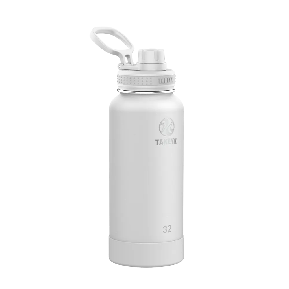 Takeya Actives Water Bottle Spout Lid 32 oz Arctic 