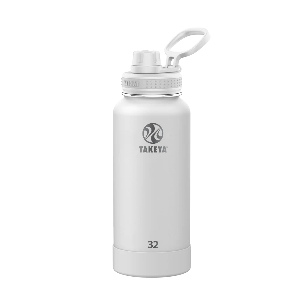 Takeya Actives Water Bottle Spout Lid 32 oz Arctic 
