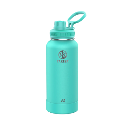 Takeya Actives Water Bottle Spout Lid 32 oz Teal 