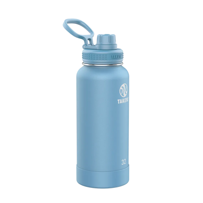 Takeya Actives Water Bottle Spout Lid 32 oz Bluestone 