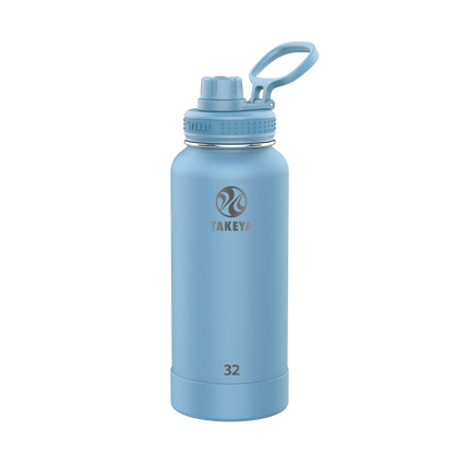Takeya Actives Water Bottle Spout Lid 32 oz Bluestone 