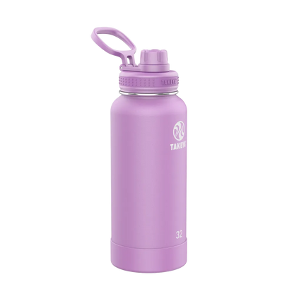 Takeya Actives Water Bottle Spout Lid 32 oz Lilac 