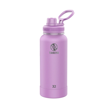Takeya Actives Water Bottle Spout Lid 32 oz Lilac 