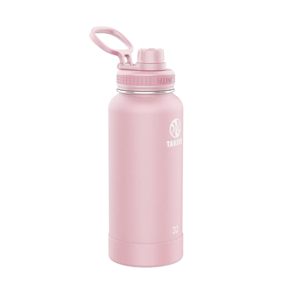 Takeya Actives Water Bottle Spout Lid 32 oz Blush 