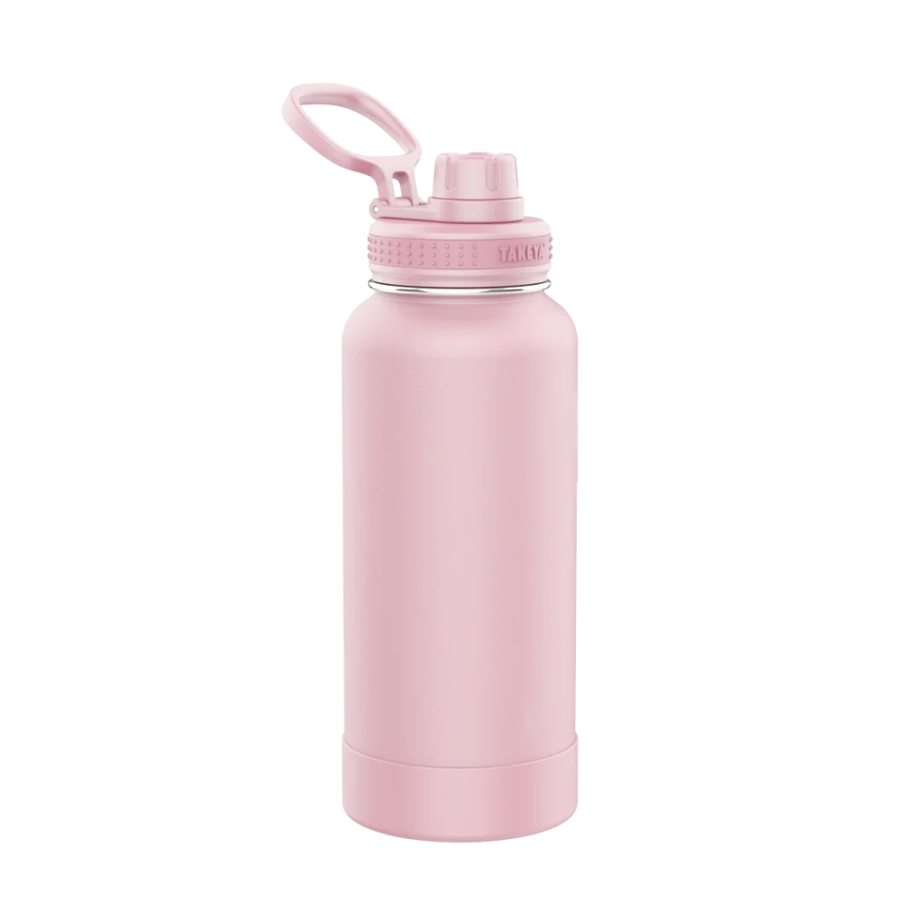 Takeya Actives Water Bottle Spout Lid 32 oz Blush 