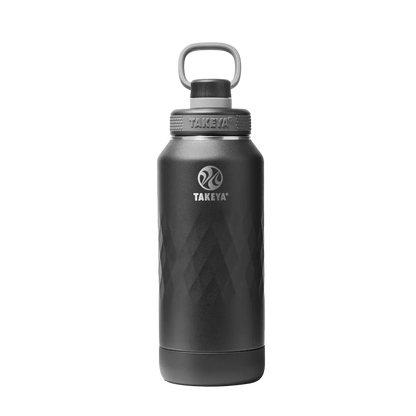 Takeya Sport Water Bottle with Spout Lid 32 oz Obsidian Black 