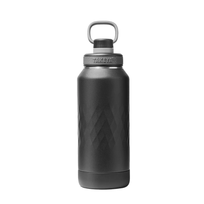Takeya Sport Water Bottle with Spout Lid 32 oz Obsidian Black 
