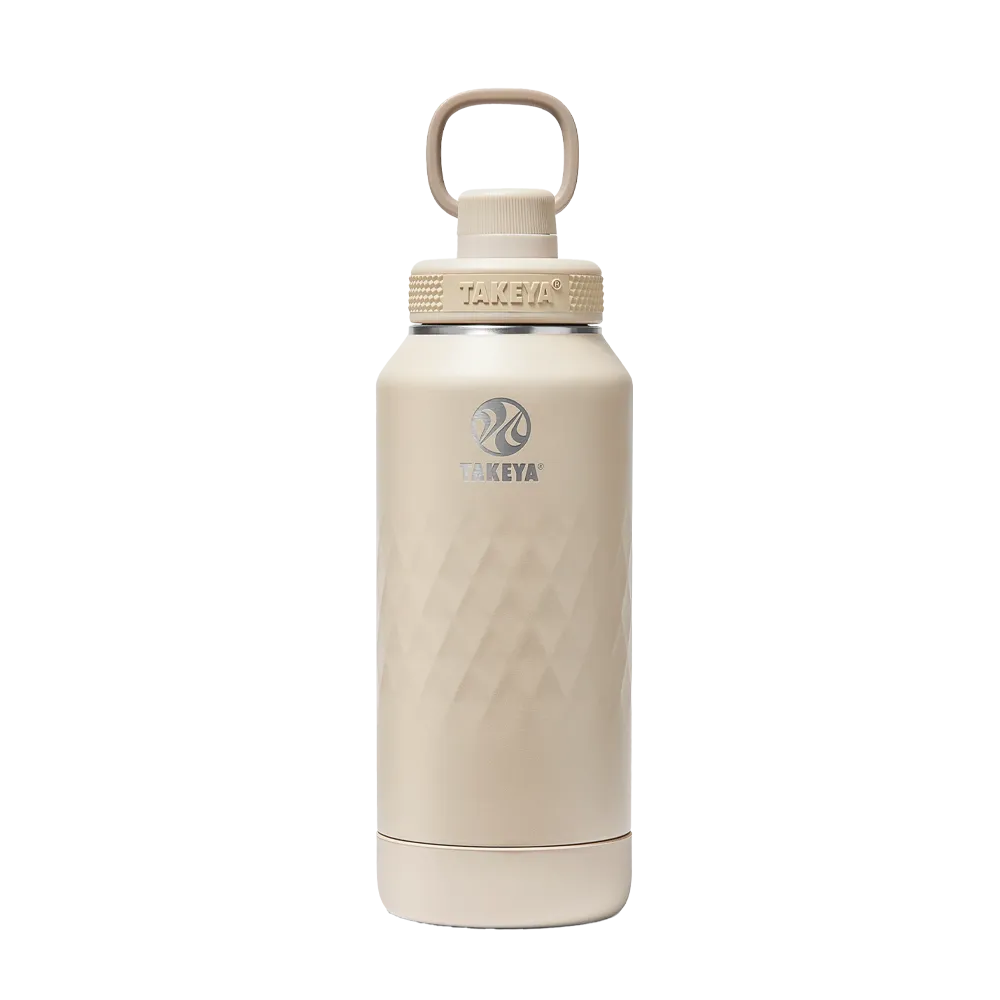 Takeya Sport Water Bottle with Spout Lid 32 oz Almond 