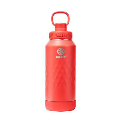 Takeya Sport Water Bottle with Spout Lid 32 oz Crimson 
