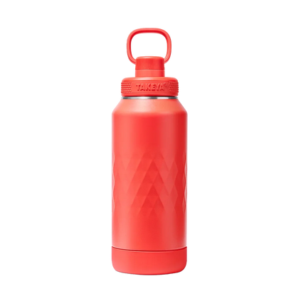 Takeya Sport Water Bottle with Spout Lid 32 oz Crimson 