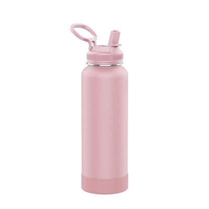 Takeya Actives Water Bottle Straw Lid 40 oz Blush 