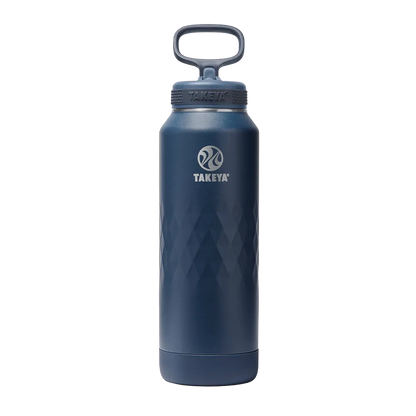 Takeya Sport Water Bottle with Straw Lid 40 oz Indigo 