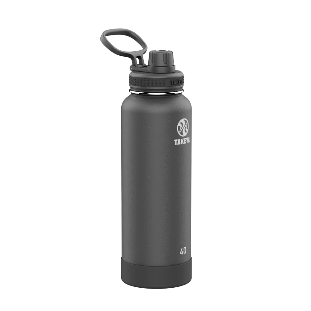 Takeya Actives Water Bottle Spout Lid 40 oz Onyx 