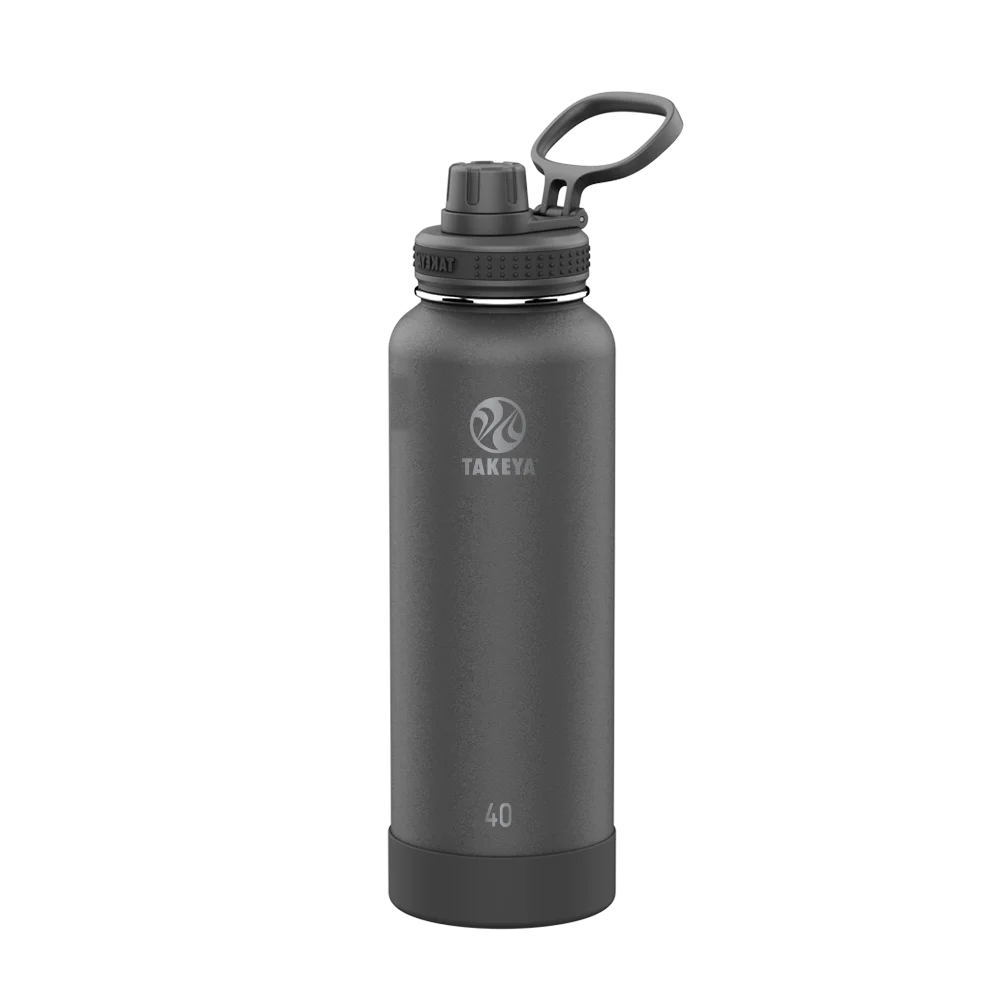 Takeya Actives Water Bottle Spout Lid 40 oz Onyx 