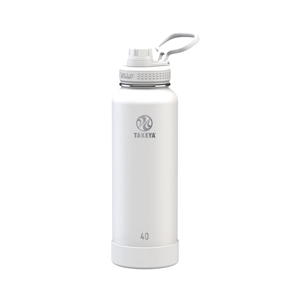 Takeya Actives Water Bottle Spout Lid 40 oz Arctic 