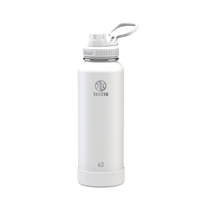 Takeya Actives Water Bottle Spout Lid 40 oz Arctic 